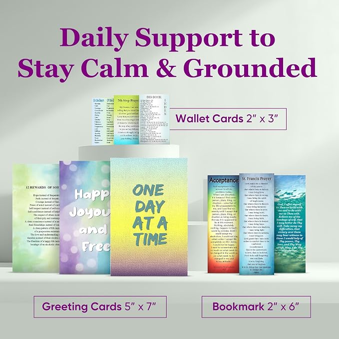Alcoholics Anonymous Big Book Index Bookmarks - 2x6 AA Bookmarks for Women and Men with Key Topics and Pages, AA Sobriety Gifts, Addiction Recovery Gifts,7 by Cheryl's Bookmark (Green)