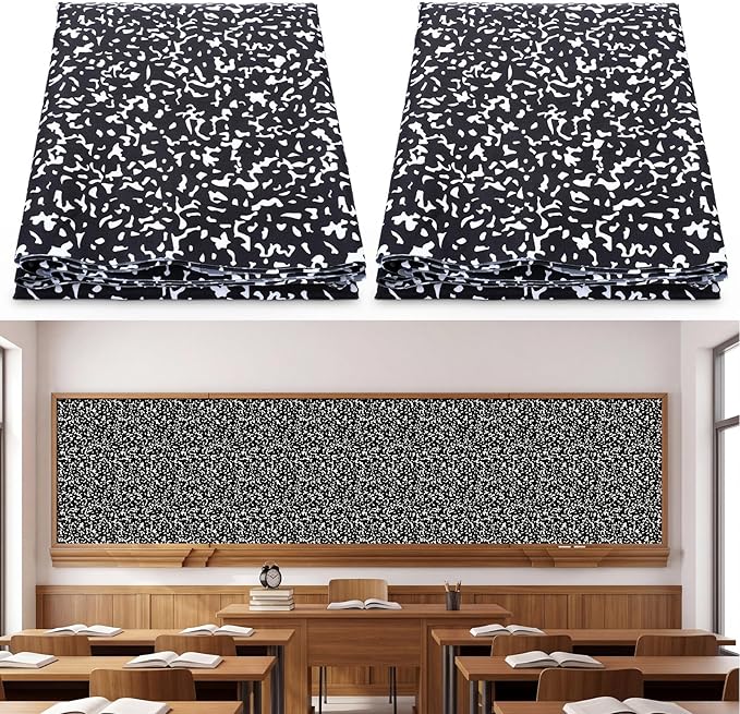 Mindsoft Bulletin Board Paper 48'' x 107'' Class Boards for Classroom Bulletin Boards Everyone is Welcome Classroom Board Decor Pillows Curtains Crafts(Composition,2 Pcs)