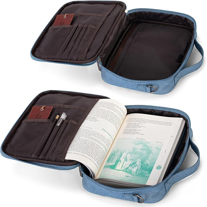 Montana West Bible Covers for Women Men with Leather Bookmark Carrying Book Case Church Bag Outdoor Protective