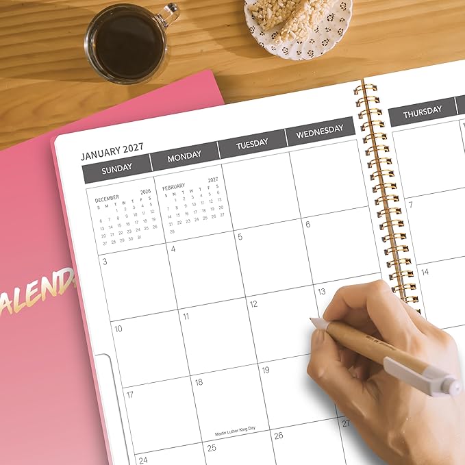 Monthly Planner 2025-2028, 2025 Calendar 36 Months Planner With Monthly Tabs, July 2025- June 2028, 8.5" x 11", 3 Years Academic Calendar Hard Cardboard Cover with Spiral Bound, Perfect for School & Office for Women & Men