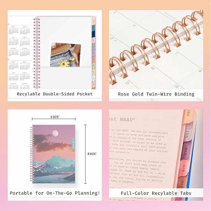 Blue Sky WAAV Planning Calendar Notes, Gloria, Weekly/Monthly Layout, Safety Wirebound (Laura- 2026, 5.875" x 8.625")