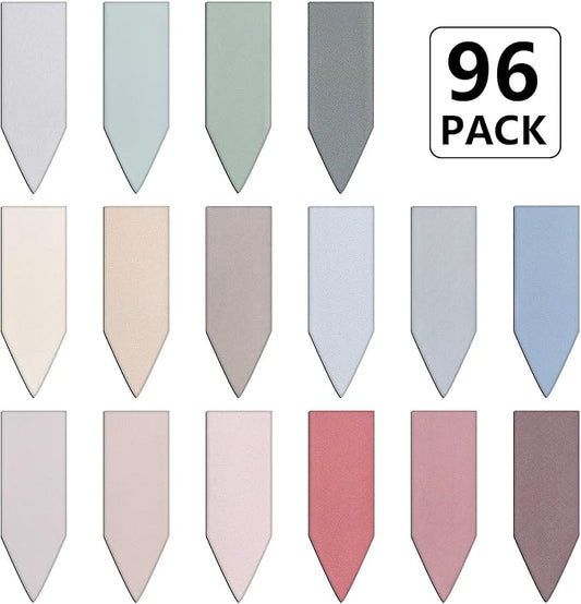 96 Pieces Arrow Shaped Magnetic Bookmark Colorful Magnet Page Markers Magnetic Page Clips for Students Teachers School Home Office Reading Supplies (Soft Color Set)