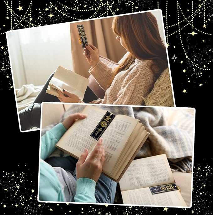 10 Pcs Motivational Bookmarks for Men Christmas Nordic Vikings Bookmarks with Tassels Celtic Book Marker PVC Scandinavian Vikings Book Marks for Xmas Office Employee Teacher Classroom Reader Gift
