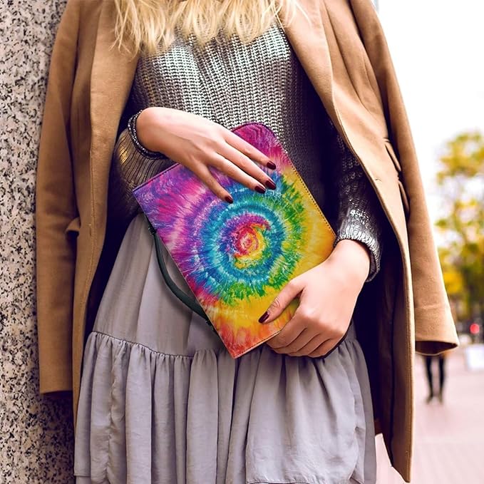 Tie Dye Bible Carrying Case for Women Colorful Bible Cases for Woman Church Bag Bible Accessories Gift Christian Gifts for Girls Men Women-Size 2XL