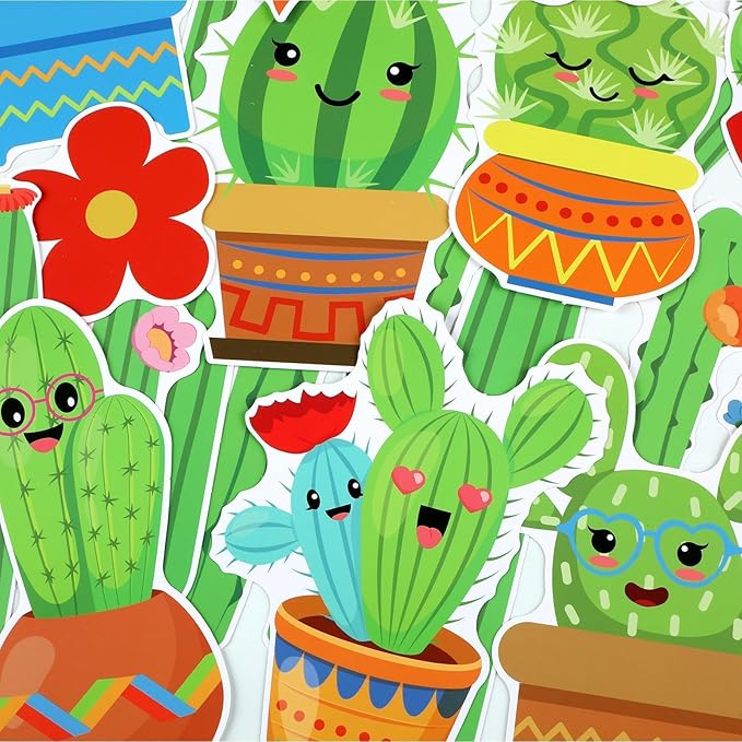 gisgfim Cactus Reading Bulletin Board Decorations Set Spring Classroom Cactus Bulletin Board Border Cutout Reading Makes You Sharp Bulletin Board Craft School Home Wall Decor Back to School Supplies