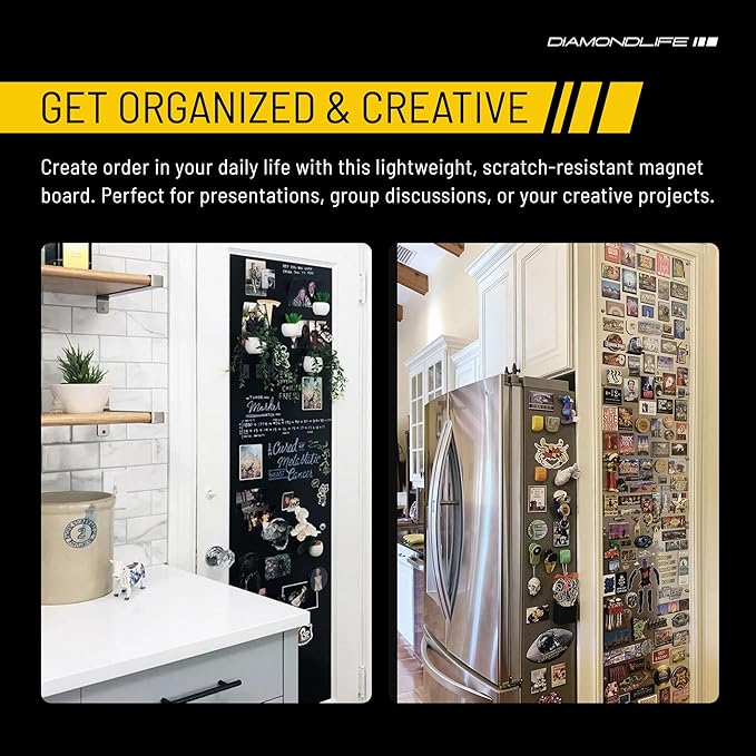 24"" x48 - Magnetic Board - Memo & Vision Board for Home, Office, and Classroom - Magnet Board for Kids - Pre-drilled Mounting Screws Included