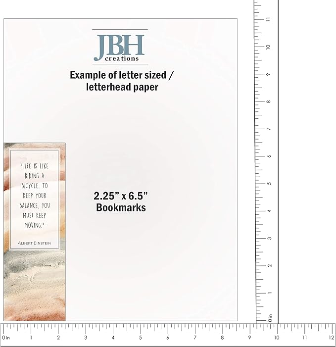 Abstract Bookmarks with Inspirational Quotes - Pack of 48