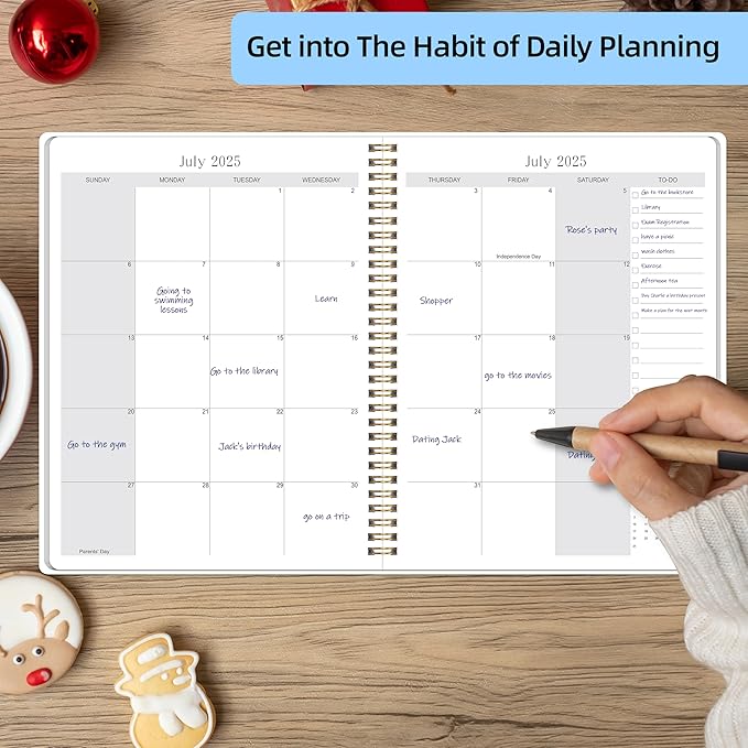 Monthly Planner 2025-2027, July 2025 - June 2027, 7" x 9", 2 Year Calendar 2025-2027 Monthly Planner, 24 month Calendar Perfect for School & Office