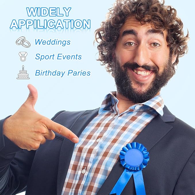 PATIKIL Blank Award Ribbon, 30 Pcs Prize Ribbon Award Medal Winner Ribbon Recognition Participation Ribbon for Competition, Sport Event and Party, Wedding, Black