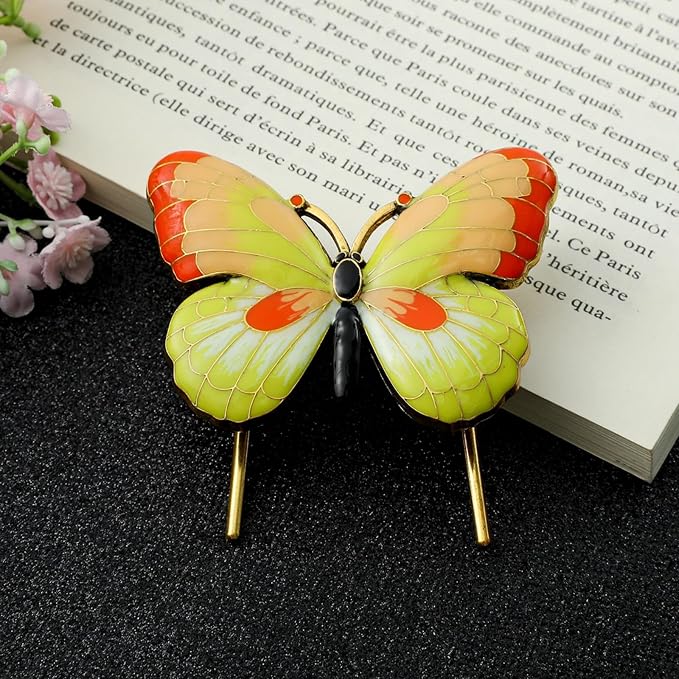 2 PCS Honeybee Bookmark,Butterfly Metal Book Clip, Journal Clip, Book Page Holder Clip,Vintage Book Clips, Hold Journal Open While Writing and Free Your Hands, Gifts for Book Lovers, Readers