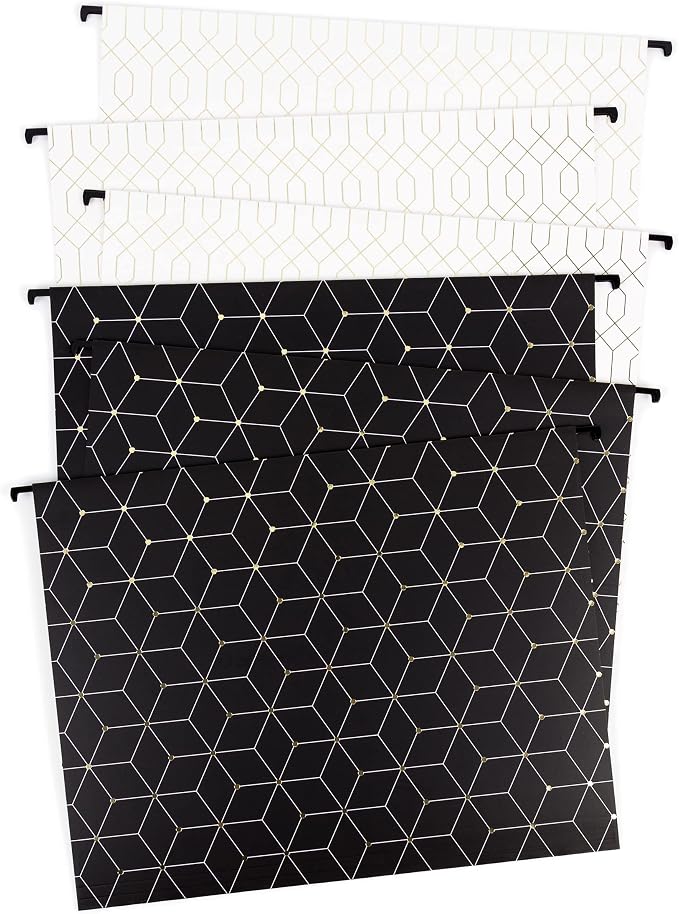 U Brands Hanging File Folders, Modern + Classic, 12 Count