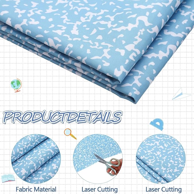 Mindsoft 1 Pc Bulletin Board Paper 48'' x 107'' Class Boards for Classroom Bulletin Boards Everyone is Welcome Classroom Board Decor Pillows Curtains Crafts (Blue Composition)