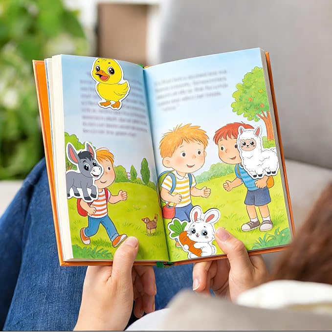 60Pack Cute Farm Animal Bookmark Magnetic Bookmarks for Reading Women Men Kids Teacher Book Lovers Gifts, Unique Personalized Bookmarks Bulk Magnet Bookmark Clips Pretty Funny Page Book Markers