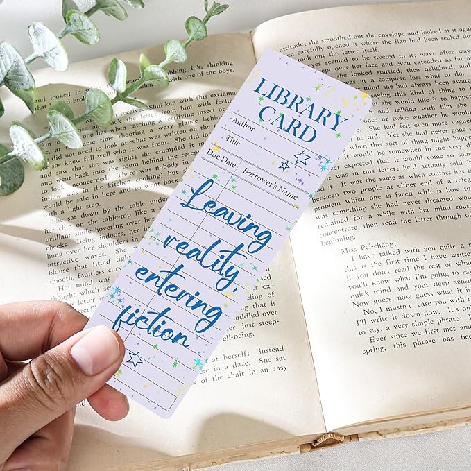 Vintage Bookmarks Bulk Gifts - 48 Pcs Library Card Paper Bookmark for Women Girls Students Book Lovers Retro Quote Page Marks School Reading Accessories Bookish Gift for Birthday Graduation