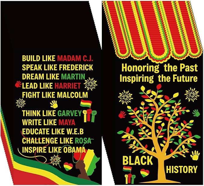 240pcs Black History Month Bookmarks Black History Month Decorations African American Gift Sets February Flash Cards for Classroom Bulletin Board MLK Day Party