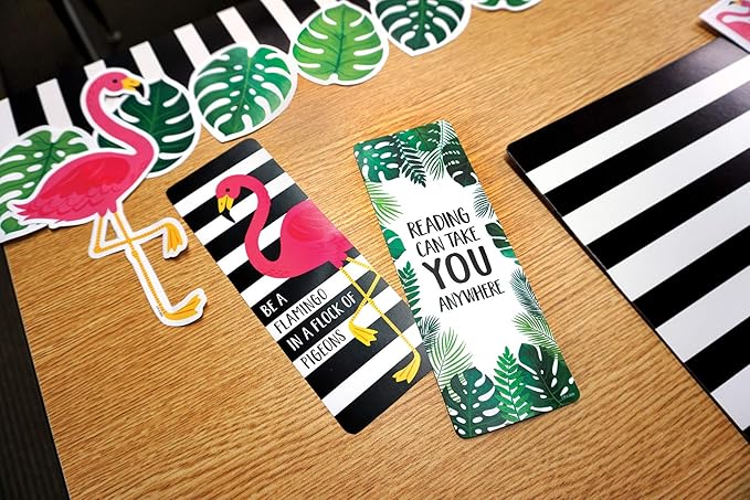Creative Teaching Press Palm Paradise Flamingo Fun 6" Designer Cut-Outs (10225)