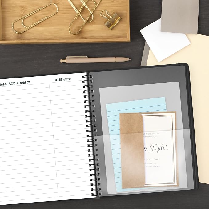 AT-A-GLANCE 2027 Planner, Monthly, 7" x 8.75", Large Print, Unruled Daily Blocks, Black (70LP090527)