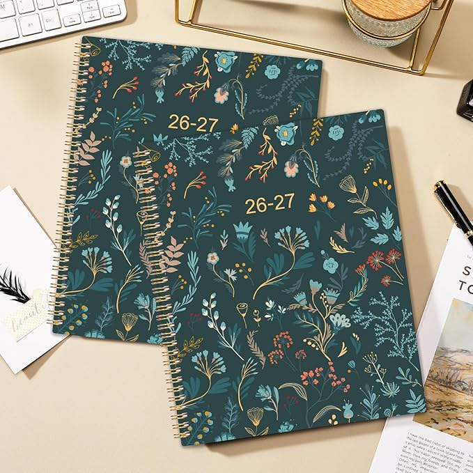 Planner 2026-2027 - Academic Planner 2026-2027, Planner Weekly and Monthly, Jul 2026 - Dec 2027, 8.5" x 11" Planners Calendar with Tabs & Pocket, Flexible Cover, Twin-Wire Binding