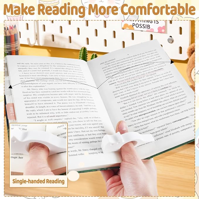 4Pcs Cat Bookmark Book Page Holder Funny Gifts for Men Women Cute Metal Book Mark Wood Thumb Book Page Holder Black Cat Reading Lover Gifts Accessories Unique Friend Coworker Teacher Birthday Gift