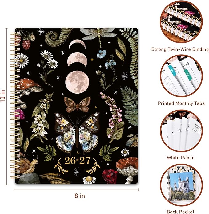 Planner 2026-2027 - Academic Planner from July 2026 - June 2027, 8" x 10" 2026-2027 Academic Planner Weekly & Monthly with Monthly Tabs, Perfect Organizer