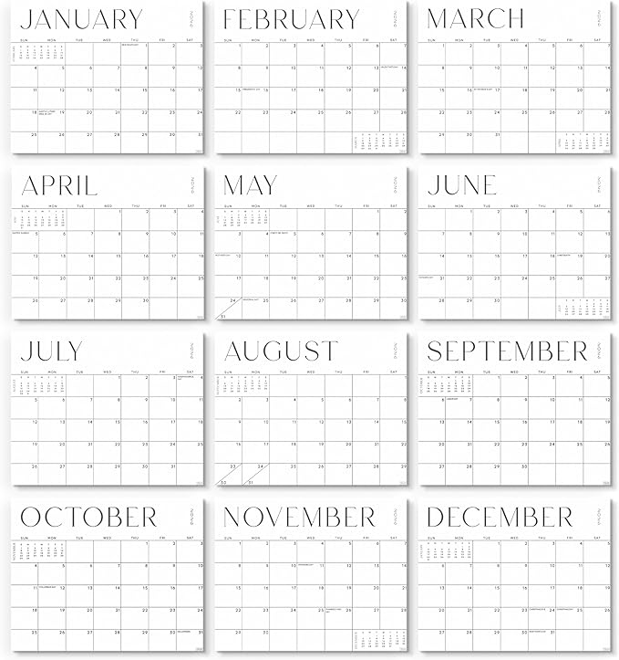 S&O Simple Magnetic Fridge Calendar from January 2026-June 2027 - Tear-Off Refrigerator Calendar to Track Events & Appointments - 18 Month Magnetic Planner for Fridge for Easy Planning-8"x10”in