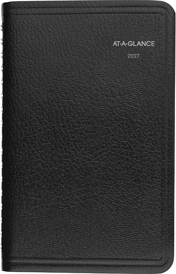AT-A-GLANCE 2027 Appointment Book Planner, Weekly, 5" x 8", DayMinder, Black (G2100027)