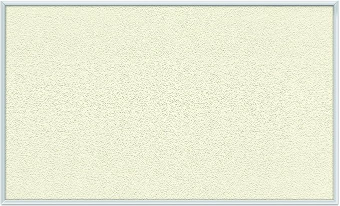 Ghent Ivory Vinyl Bulletin Board, 1 1/2" x 2", Aluminum Frame, Made in the USA