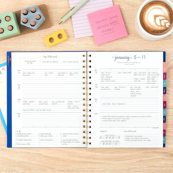 AT-A-GLANCE 2026 Planner, Weekly & Monthly, 7" x 8.75", Medium, Harmony, Denim (1099-805-20-26)