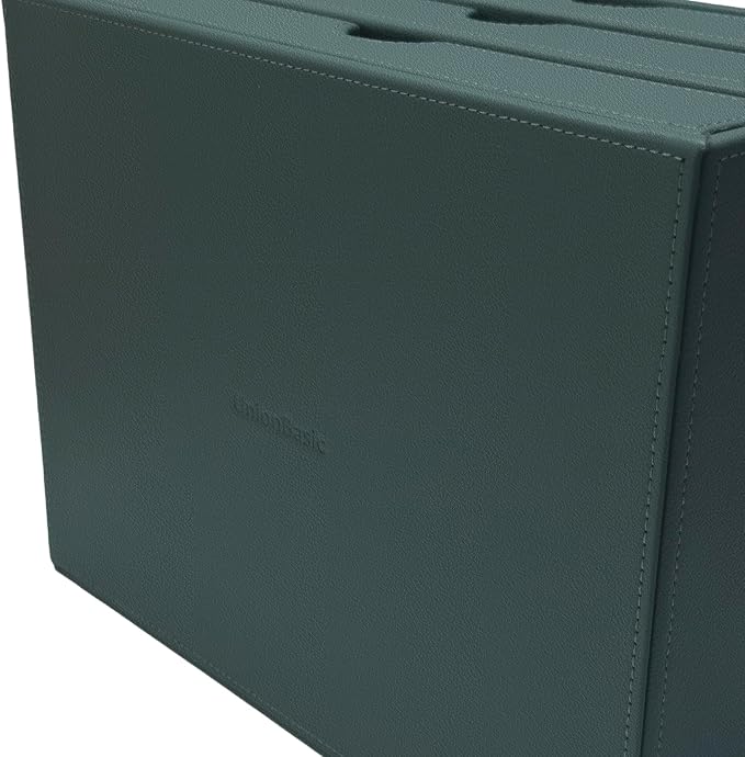 UnionBasic Leather Desktop Drawer Organizer, File Cabinet Magazine Document Holder, Office Supplies Desk Storage Organizer Box, 3 Drawer, Coffee