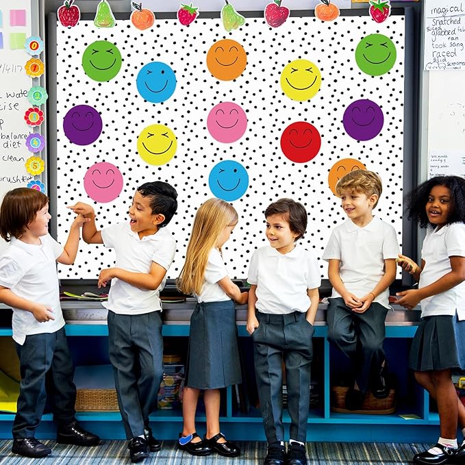 Qyeahkj Black Dot Bulletin Board Paper Roll Black Polka Dot Bulletin Board Background Paper Fade Resistant Classroom Decoration Poster Art Craft Home Wall Education Decor Supplies 17.7in x 20ft