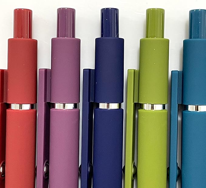 sencoo 5 pack Erasable Blue Gel Pens Fine Point Retractable Roller Ball Pens 0.5 mm Smooth Writing Pens Cute Pens School Office Gift Pens