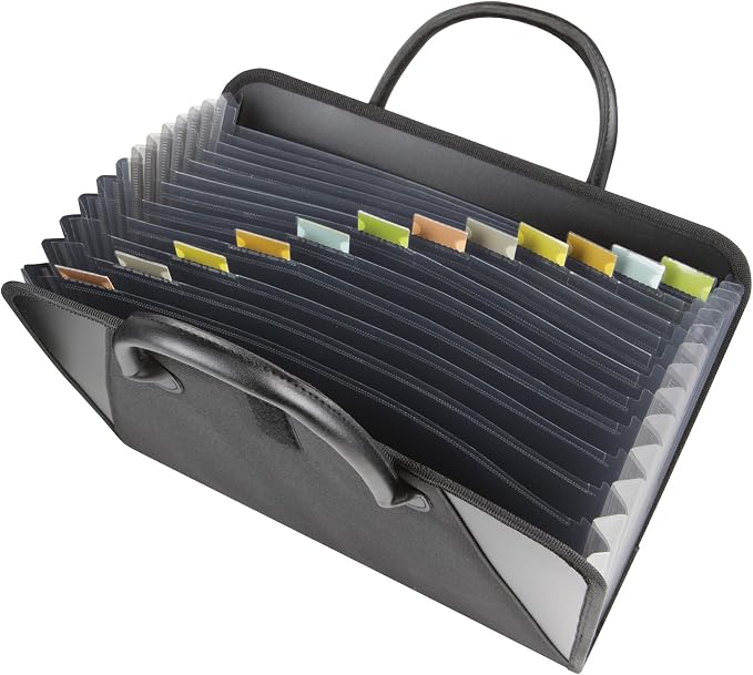 C-Line Expanding File with Handles, Letter Size, Black (48211)
