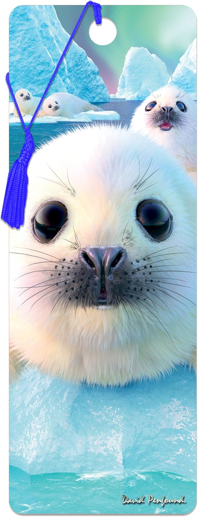 3D LiveLife Bookmark - Seal Pups from Deluxebase. Cute Lenticular Seal Page Marker. Animal Themed Accessories for Book Lovers. Small Gifts for Men, Women, Writers and Teachers.