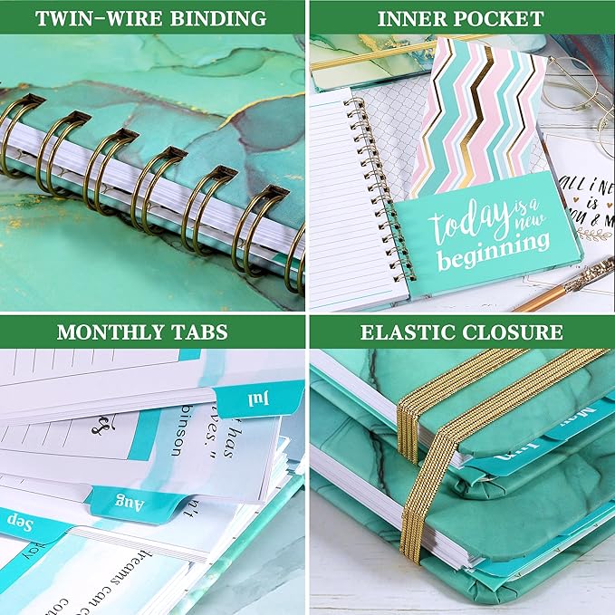 Planner 2026-2027 - 2026-2027 Planner, Jul. 2026 - Jun. 2027, 26-27 Planners Weekly and Monthly, Calendar Planner, 6.3" x 8.4", Tabs, Hardcover, Back Pocket