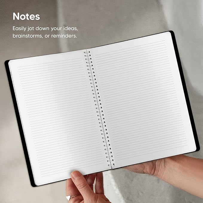 Academic Planner 2026-2027 - Hourly 2026-2027 Planner Weekly and Monthly - Appointment Book with Flexible Cover, Twin-Wire Binding - Simple Design for Productivity, June 2026 - July 2027. 8.5 x 11