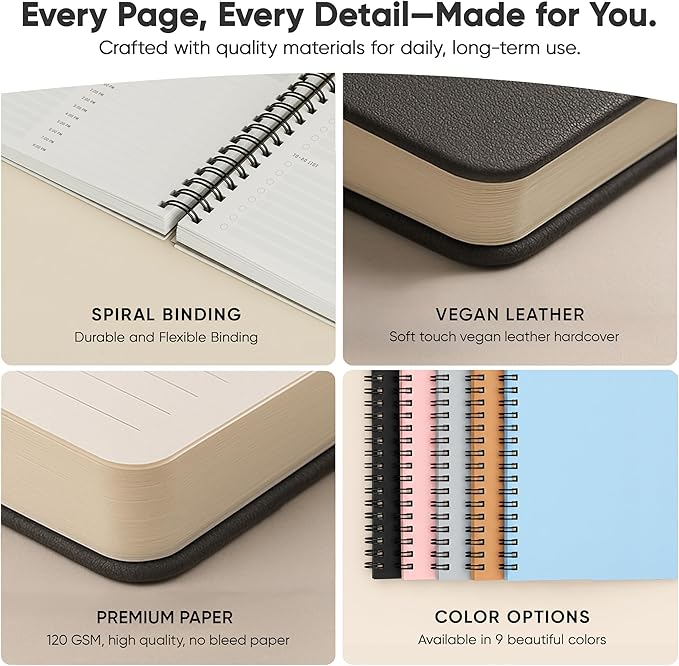 2026 Planner. 8.5" x 11" Spiral-Bound Weekly, Monthly and Daily Planner - Organize All 52 Weeks - Increase Productivity and Get Organized - Productivity Store (Navy)