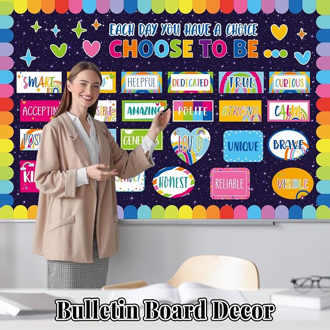 Outer Space Bulletin Board Roll Reusable Waterproof Erasable Night Sky Non-Woven Fabric Bulletin Board Roll Wrinkle Resistant Background Poster for School Classroom Decor Wrap DIY Crafts 15.7" x 20ft
