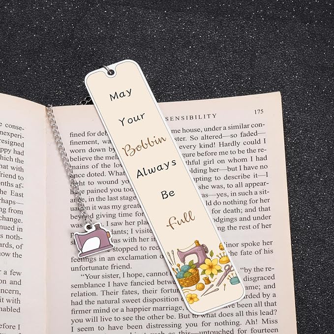 Bookmark Gifts for Quilters - Sewing Gifts for Sewing Lovers Women Mom Grandma Mothers Day Cool Gift for Quilters Tailors Designers Seamstress Mothers Day Quilting Gift for Sewings Enthusiasts Crafter
