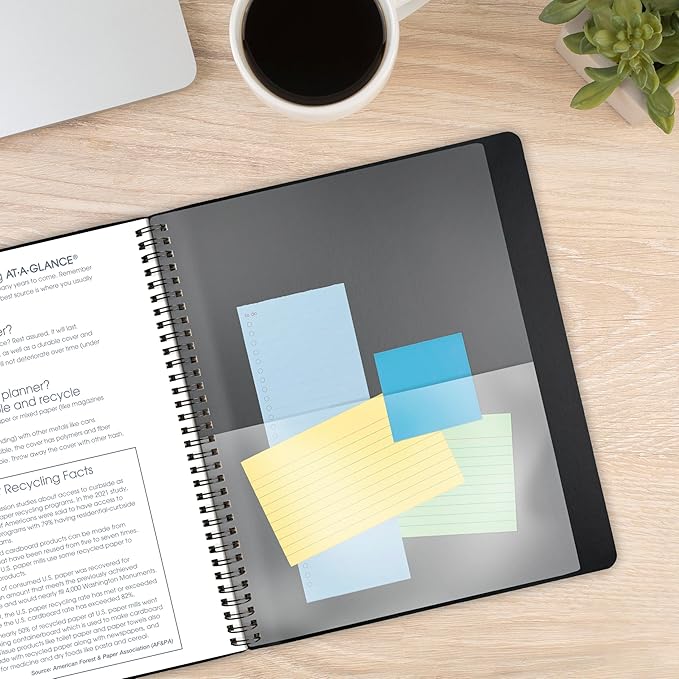AT-A-GLANCE 2026 Planner, Monthly, 9” x 11”, Large, Contemporary, Black (70260X0526)