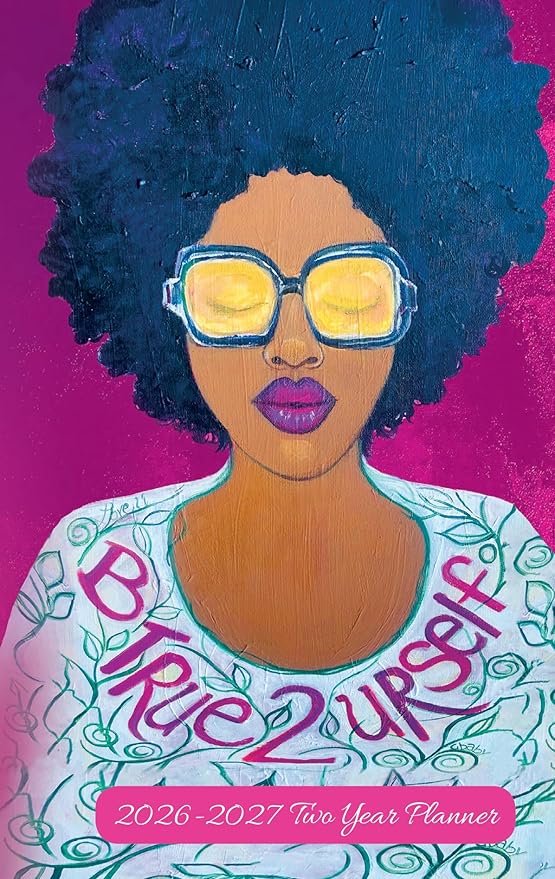 Shades of Color 2026 2027 2-Year Pocket Planner for Black Women - Be True To Yourself
