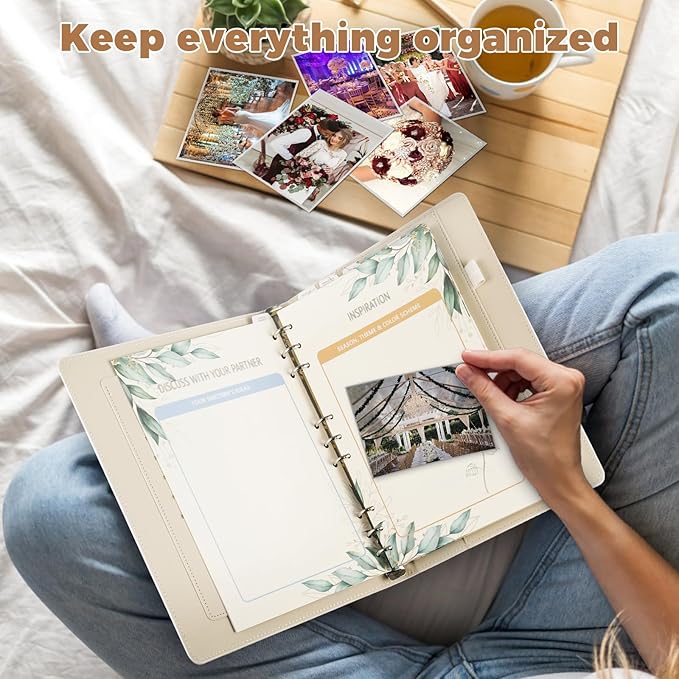 Comprehensive Wedding Planner Book and Organizer for Bride, Wedding Planning Book and Organizer Binder, Engagement Gift for Bride