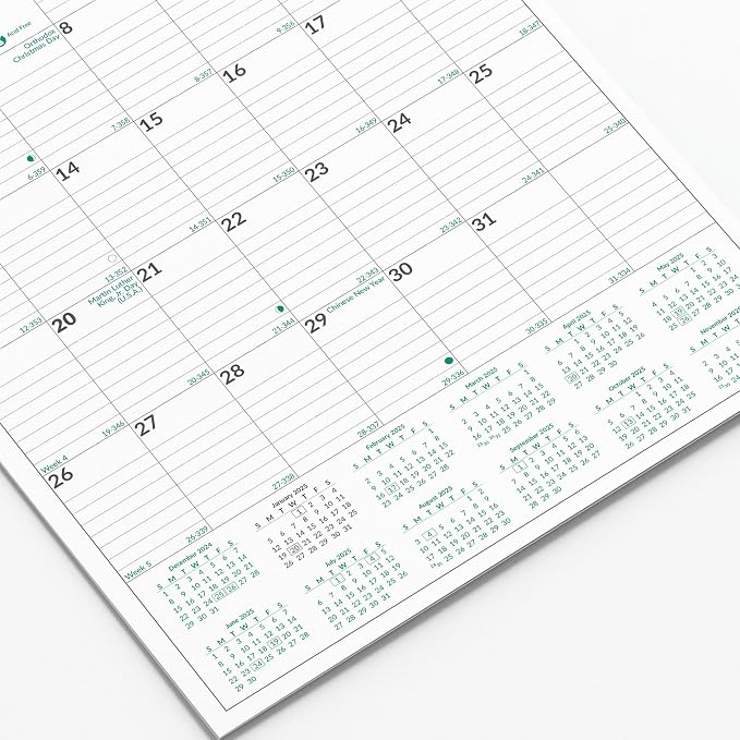 Brownline® 2025 EcoLogix® Monthly Wall Calendar, 12 Months, January to December, Twin-Wire Binding, 12" x 17", Recycled (C171103-25)