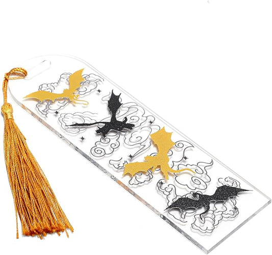 ASVP Shop Fourth Wing Dragon Bookmark with Tassel - Fantasy & Bookish Merch
