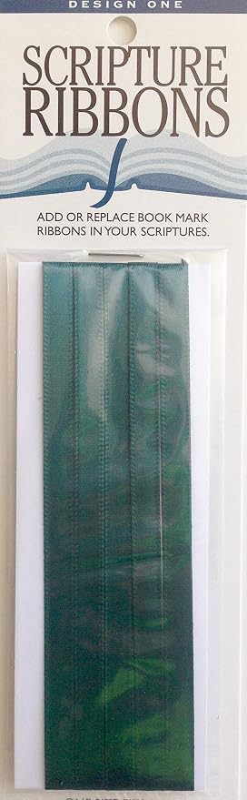 Design One Scripture Ribbons - Provides Bookmark/Quick Reference Tool (Green)