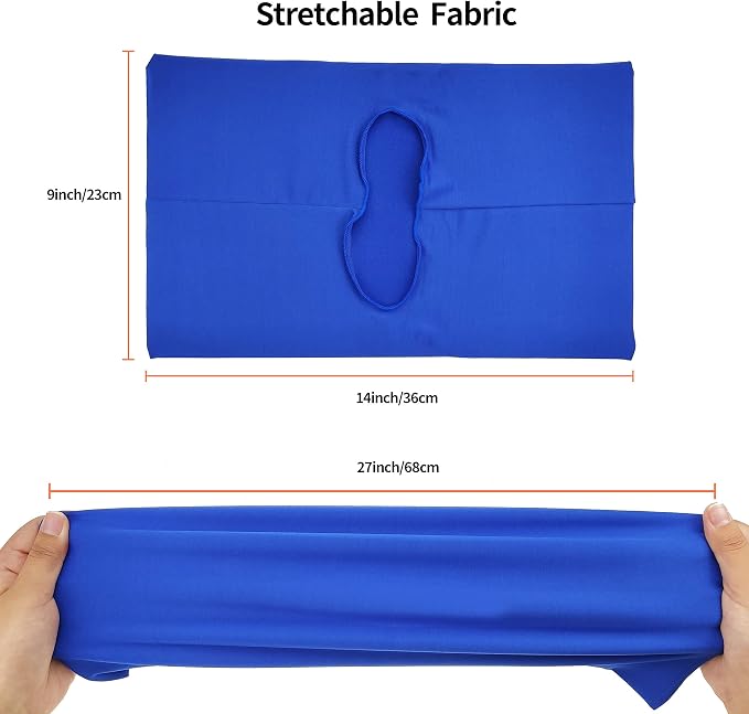 2 Pack Stretchable Book Sleeve Covers, for Paperbacks Hardcover Textbooks up to 9" x 12", Office Supplies with Free Sticker Labels (2 Pack, Rose Red)