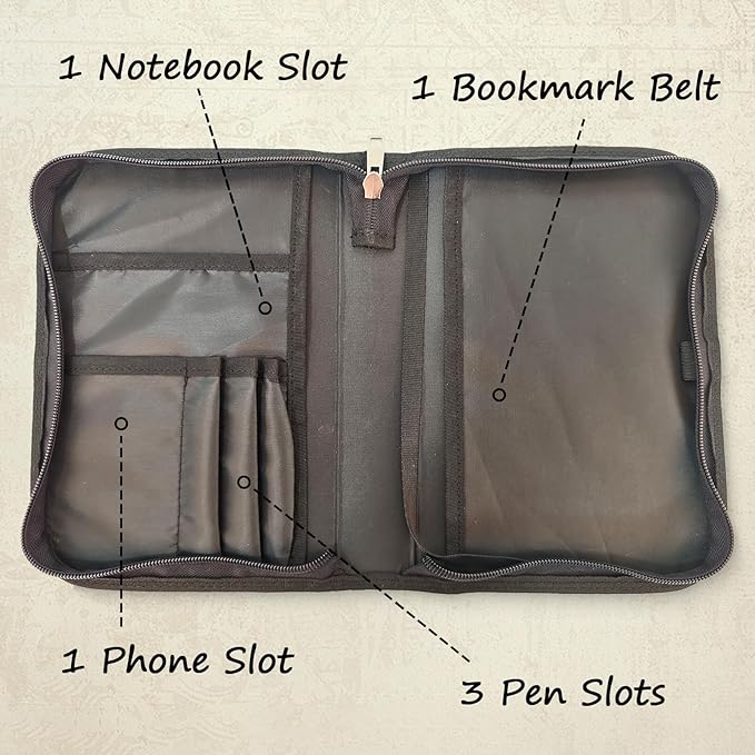 Personalized Bible Cover Custom Leather Bible Case with Handle Bible Study Accessories Supplies Christian Gifts
