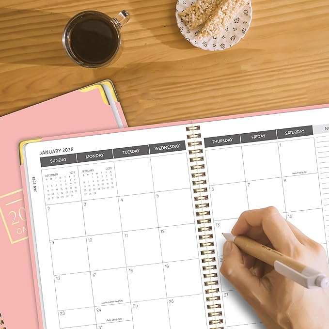 Monthly Planner 2026-2028, 2026-2028 Calendar 36 Months, 8.5" x 11", Jan 2026- Dec 2028,Metal corner protectors with Spiral Bound, 3 Years Academic Planner Perfect for School & Office for Women & Men