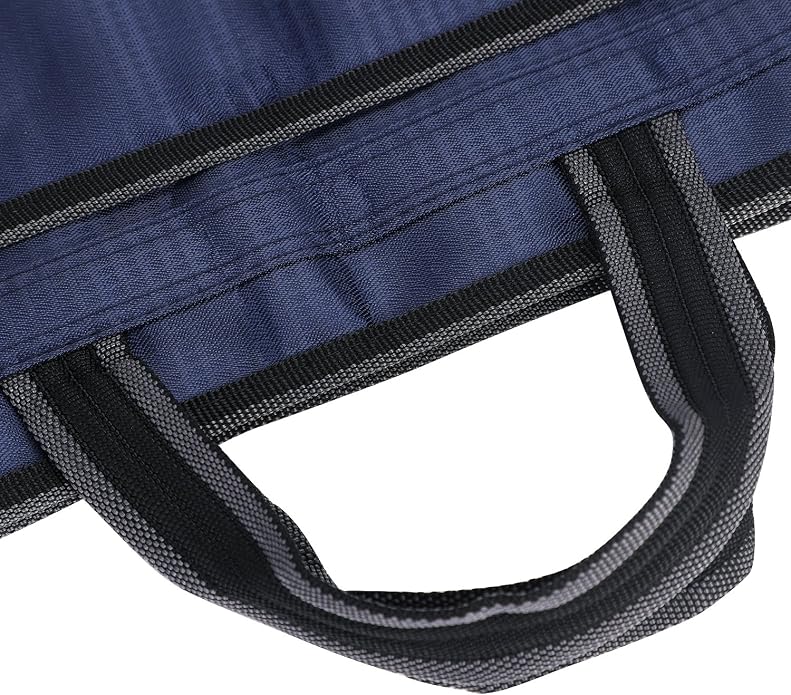Zippered Document Bag with Handle Oxford Waterproof Portfolio Case Lightweight Business Briefcase Handbag A4 File Organizer