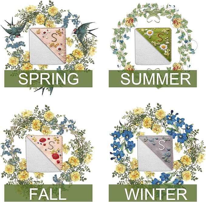 Personalized Custom Bookmark Corner Unique Gifts for Women, Book Lovers Gifts for Readers, Hand Embroidered Bookmarks for Kids, Book Marks for Reading Accessories, Book Markers (Summer-Q)