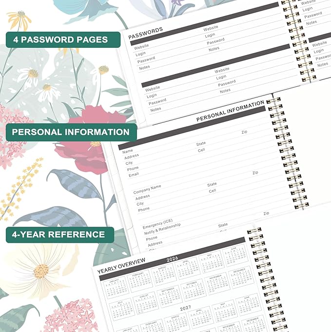 2026-2028 Monthly Planner/Calendar - 3 Year Monthly Planner 2026-2028, 9'' x 11'', Jan. 2026 - Dec. 2028, 36- Month Calendar with Colorful Tabs,Pocket
